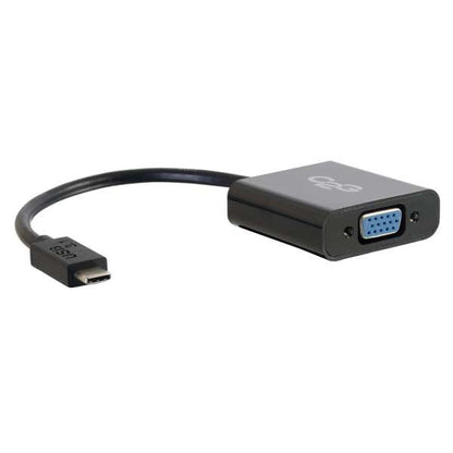 C2G USB 3.2 USB-C To VGA Video Adapter - Black