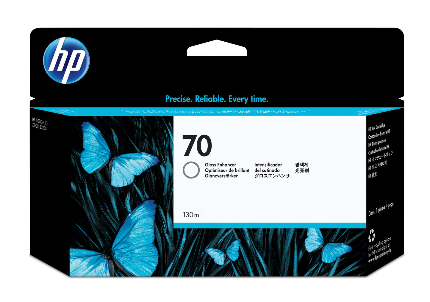 HP 70 130-ml Gloss Enhancer DesignJet Ink Cartridge