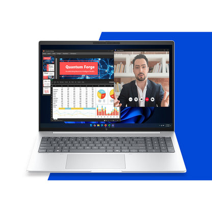 HP EliteBook 8 G2i 16 inch Notebook Next Gen AI PC Wolf Pro Security Edition Copilot+ PC Intel Core Ultra 5 335 Laptop 40.6 cm (16") WUXGA 32 GB LPDDR5x-SDRAM 512 GB SSD Wi-Fi 7 (802.11be) Windows 11 Pro Silver