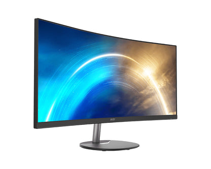 MSI PRO MP341CQDE computer monitor 86.4 cm (34") 3440 x 1440 pixels UltraWide Quad HD Black