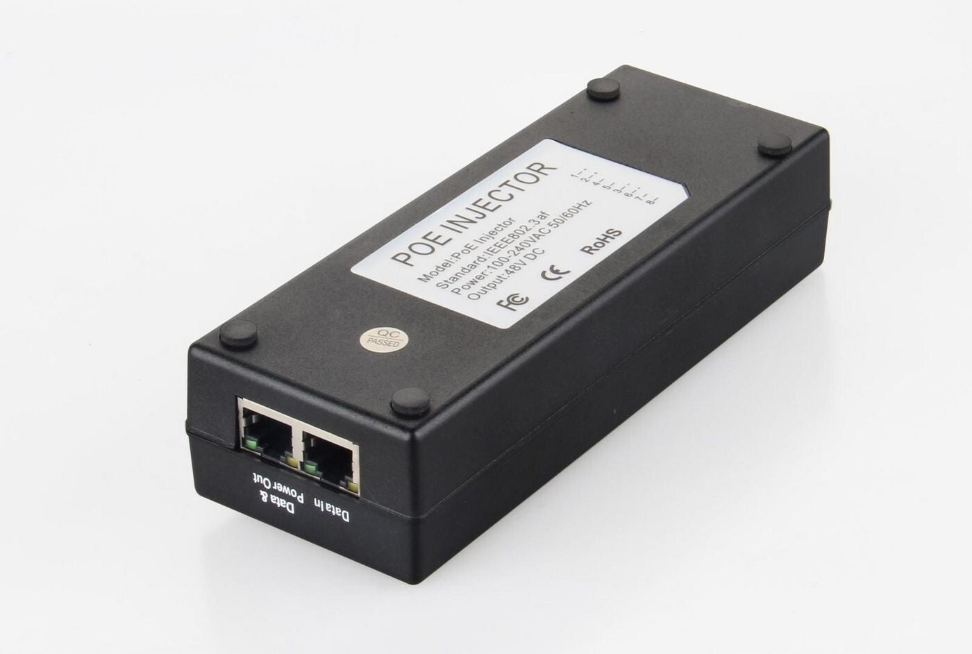 Microconnect POEINJ-15W-UK PoE adapter 10 Gigabit Ethernet 48 V