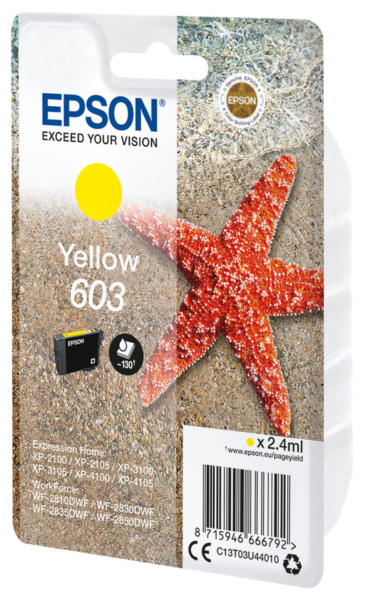 Epson Singlepack Yellow 603 ink cartridge