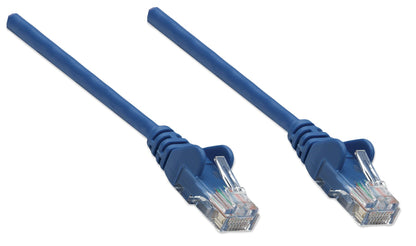 Intellinet Network Patch Cable, Cat5e, 1.5m, Blue, CCA, U/UTP, PVC, RJ45, Gold Plated Contacts, Snagless, Booted, Lifetime Warranty