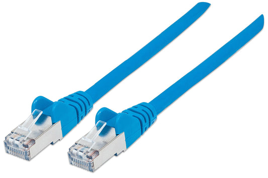 Intellinet Network Patch Cable, Cat6A, 30m, Blue, Copper, S/FTP, LSOH / LSZH, PVC, RJ45, Gold Plated Contacts, Snagless, Booted, Lifetime Warranty