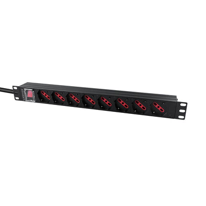 Lanview LVR-2MIT-SW-IT8 power distribution unit (PDU) 1U Black