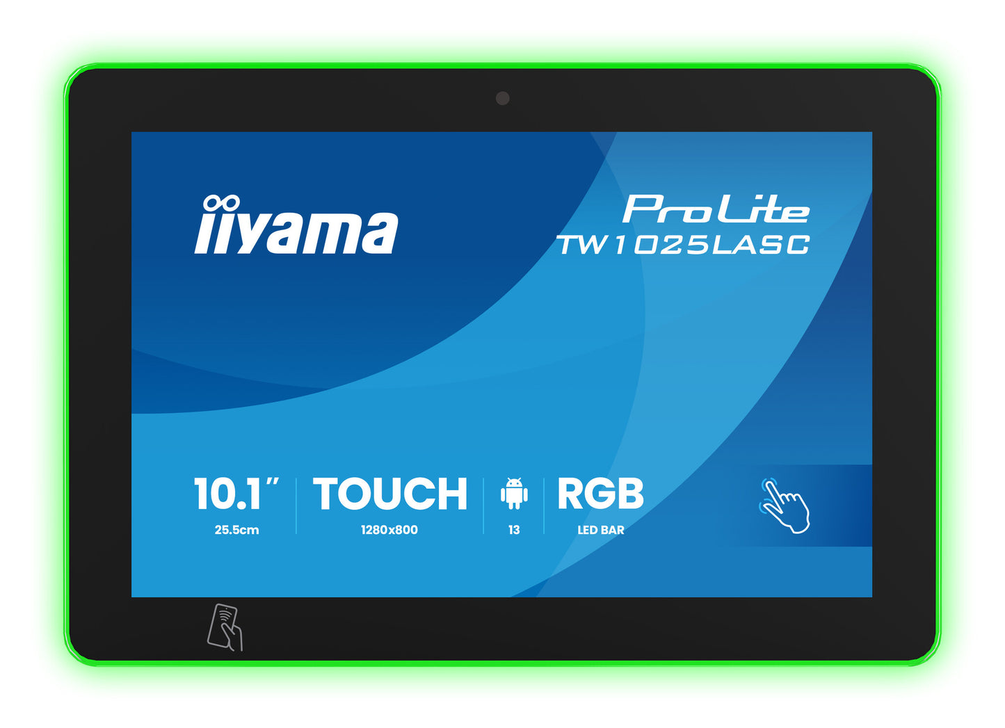 iiyama ProLite TW1025LASC-B3PNR computer monitor 25.6 cm (10.1") 1280 x 800 pixels WXGA LED Touchscreen Multi-user Black