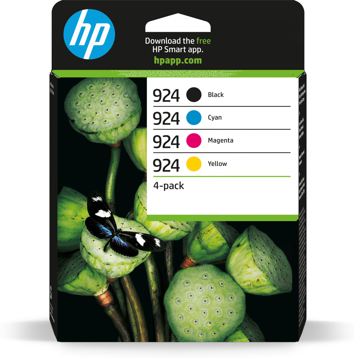HP 924 ink cartridge, 4-pack