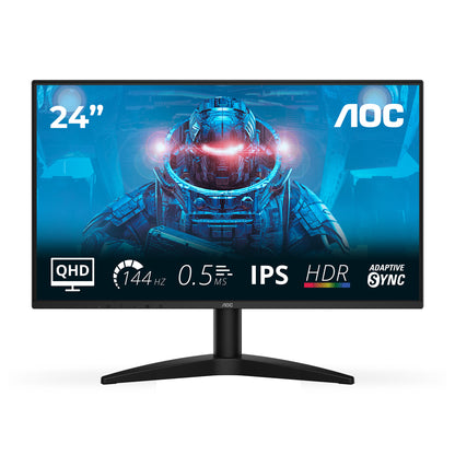 AOC B3 Q24B36X monitor, 60.5 cm (23.8-inch), 2560 x 1440 pixels, Quad HD, LED, black
