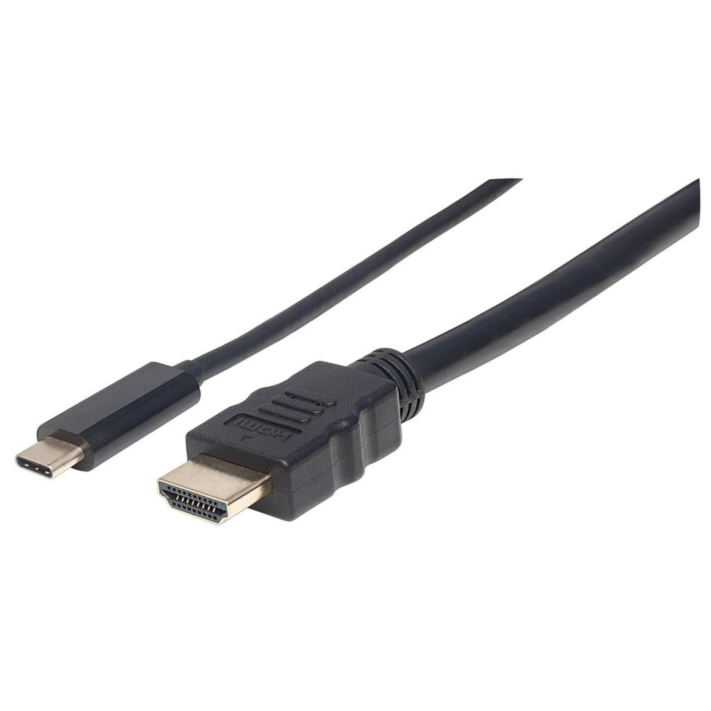 Manhattan USB-C to HDMI Cable, 4K@30Hz, 1m, Black, Male to Male, Three Year Warranty, Polybag