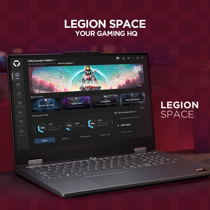 Lenovo LOQ Essential 15ARP11 AMD Ryzen™ 7 170 Laptop 39.6 cm (15.6") Full HD 16 GB DDR5-SDRAM 1 TB SSD NVIDIA® GeForce RTX™ 5050 Wi-Fi 6 (802.11ax) Windows 11 Home Grey English