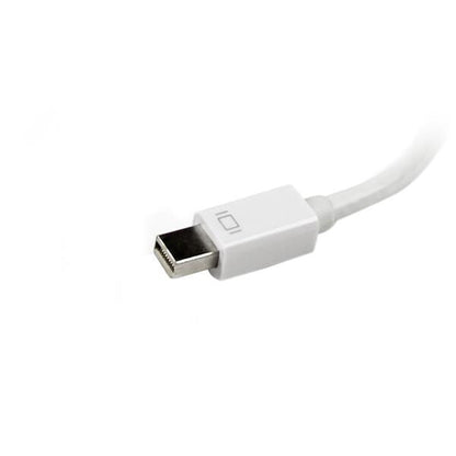 StarTech.com Travel A/V Adapter: 3-in-1 Mini DisplayPort to VGA DVI or HDMI Converter - White