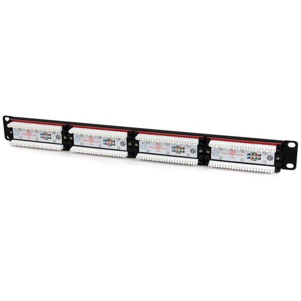 StarTech.com 24 Port 1U Rackmount Cat 6 110 Patch Panel