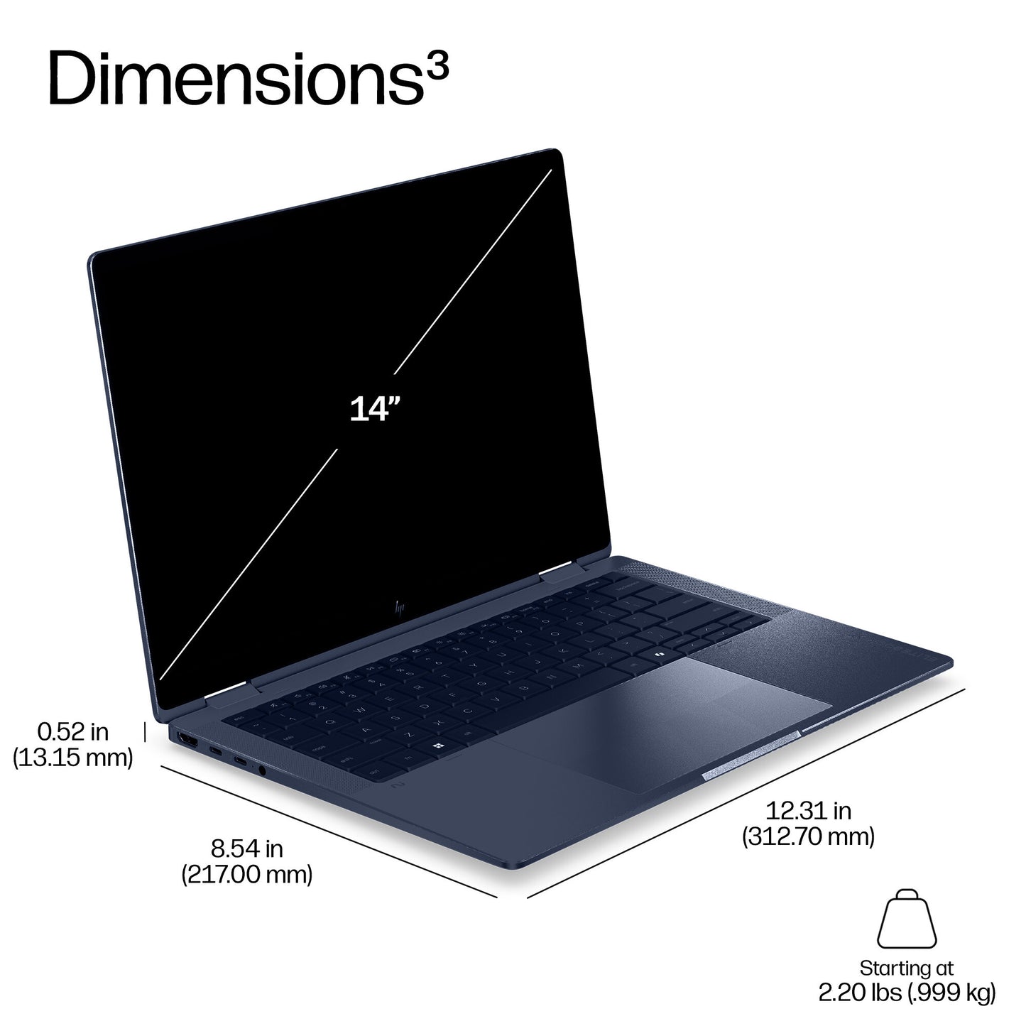 HP EliteBook X G2i 14 inch Notebook Next Gen AI PC Wolf Pro Security Edition Copilot+ PC Intel Core Ultra 7 356H Laptop 35.6 cm (14") 3K 32 GB LPDDR5x-SDRAM 512 GB SSD Wi-Fi 7 (802.11be) Windows 11 Pro Blue