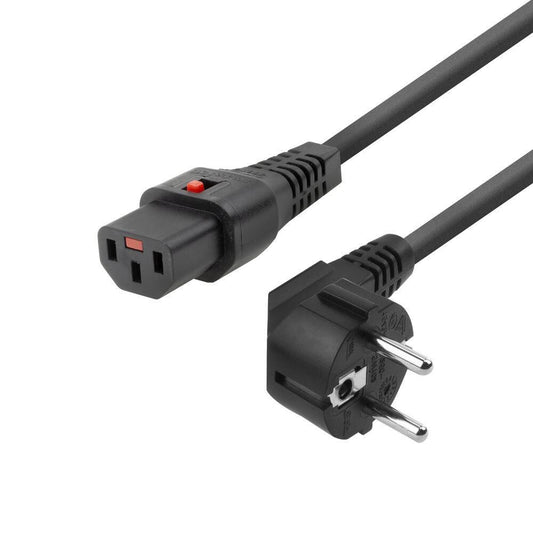 Microconnect MC-SCHC13-3 power cable Black 3 m Power plug type E+F C13 coupler