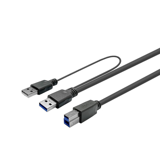 Vivolink PROUSB3AB7C-DUAL USB cable USB 3.2 Gen 1 (3.1 Gen 1) 7 m USB A USB B Black