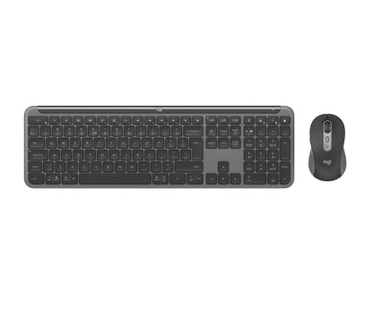 Logitech Signature Slim MK950 keyboard Mouse included Office RF Wireless + Bluetooth QWERTY US International Graphite