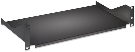 Intellinet 19" Cantilever Shelf, 2U, Fixed, Depth 400mm, Max 25kg, Black, Three Year Warranty