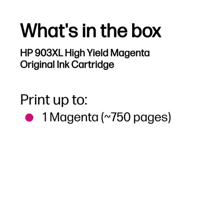 HP 903XL High Yield Magenta Original Ink Cartridge
