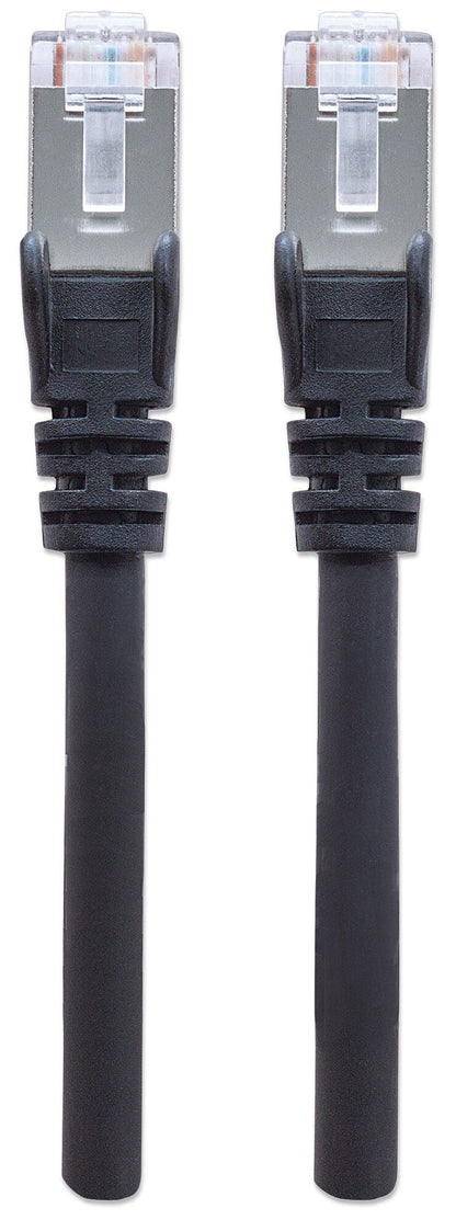 Intellinet Network Patch Cable, Cat6A, 2m, Black, Copper, S/FTP, LSOH / LSZH, PVC, RJ45, Gold Plated Contacts, Snagless, Booted, Lifetime Warranty