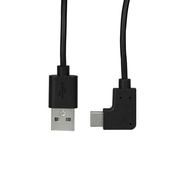 StarTech.com USB-A to USB-C Cable - Right-Angle - M/M - 1 m (3 ft.) - USB 2.0