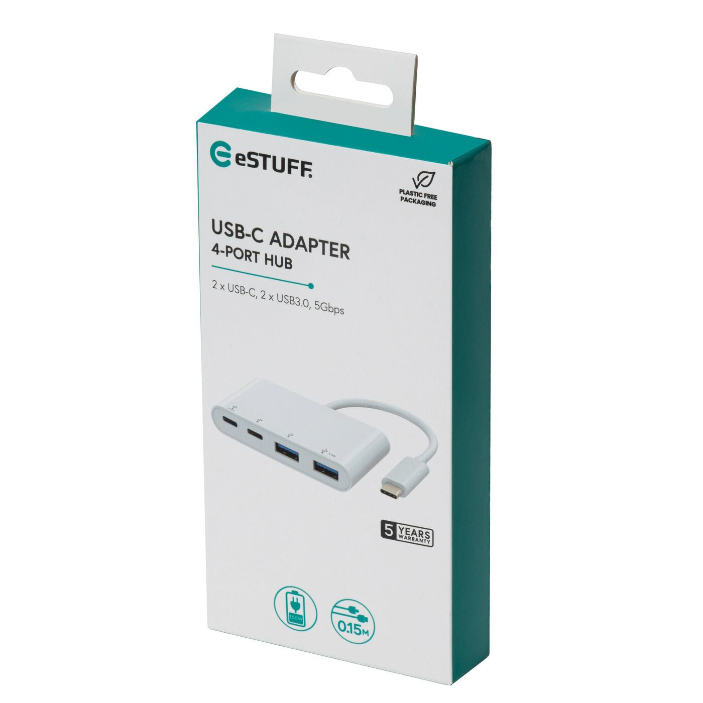 eSTUFF USB-C to 2 x USB 3.0 & 2 x USB-C 3.1