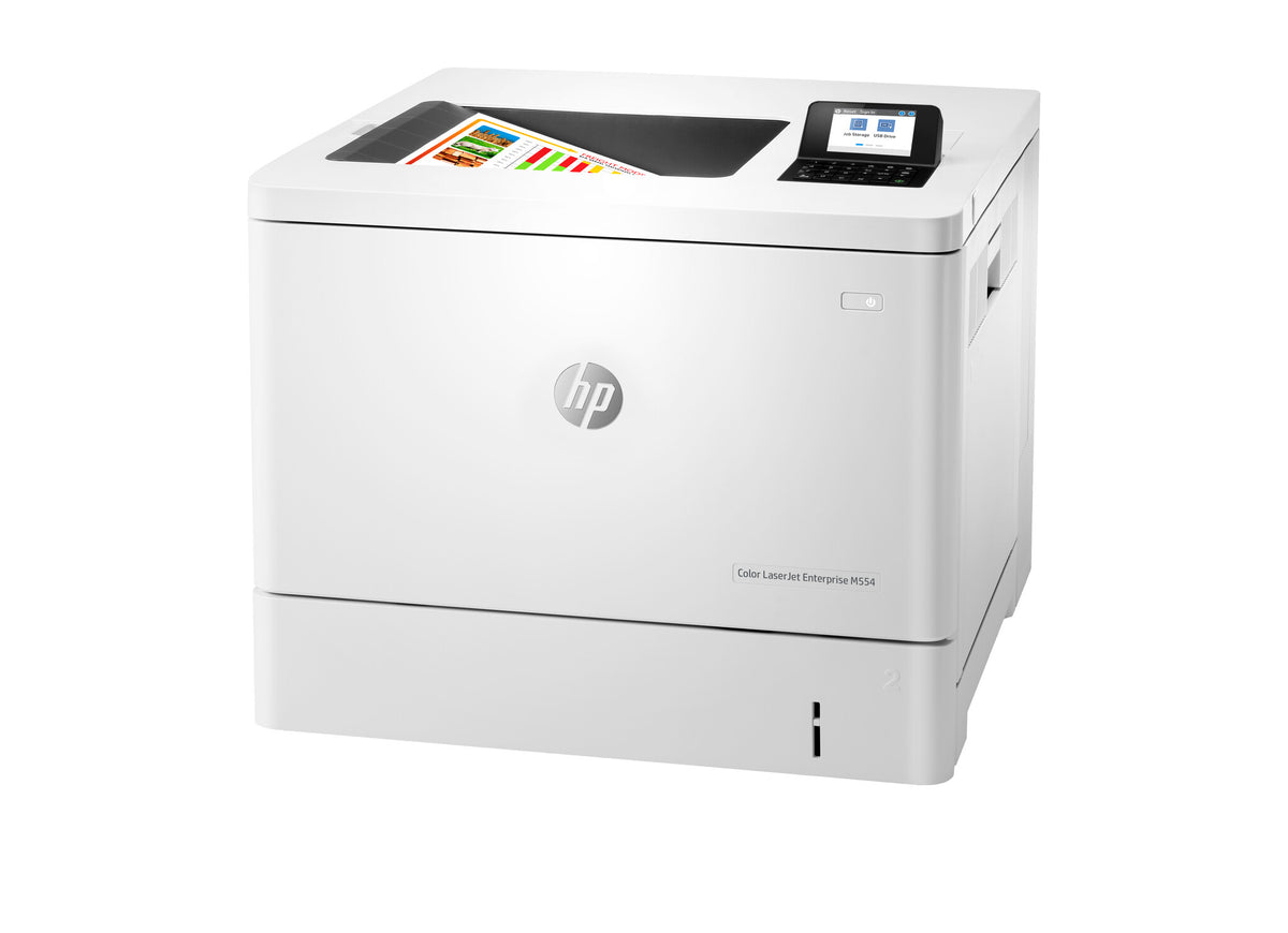 HP Color LaserJet Enterprise LaserJet Enterprise M554dn Color Printer, Ethernet Only; Duplex
