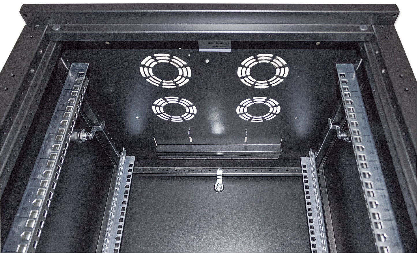 Intellinet 19" Network Cabinet - Free Standing, 16U, 600x600mm (width x depth), Black, Flatpack, Max 1500kg, Multi-Point Door Lock, One Lock Per Side Panel, Usable Depth 123 to 373mm, IP20 rated, Rack, Steel