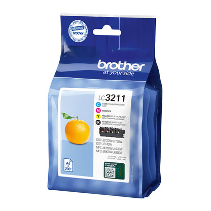 Brother LC3211VAL ink cartridge 4 pc(s) Original Standard Yield Black, Cyan, Magenta, Yellow