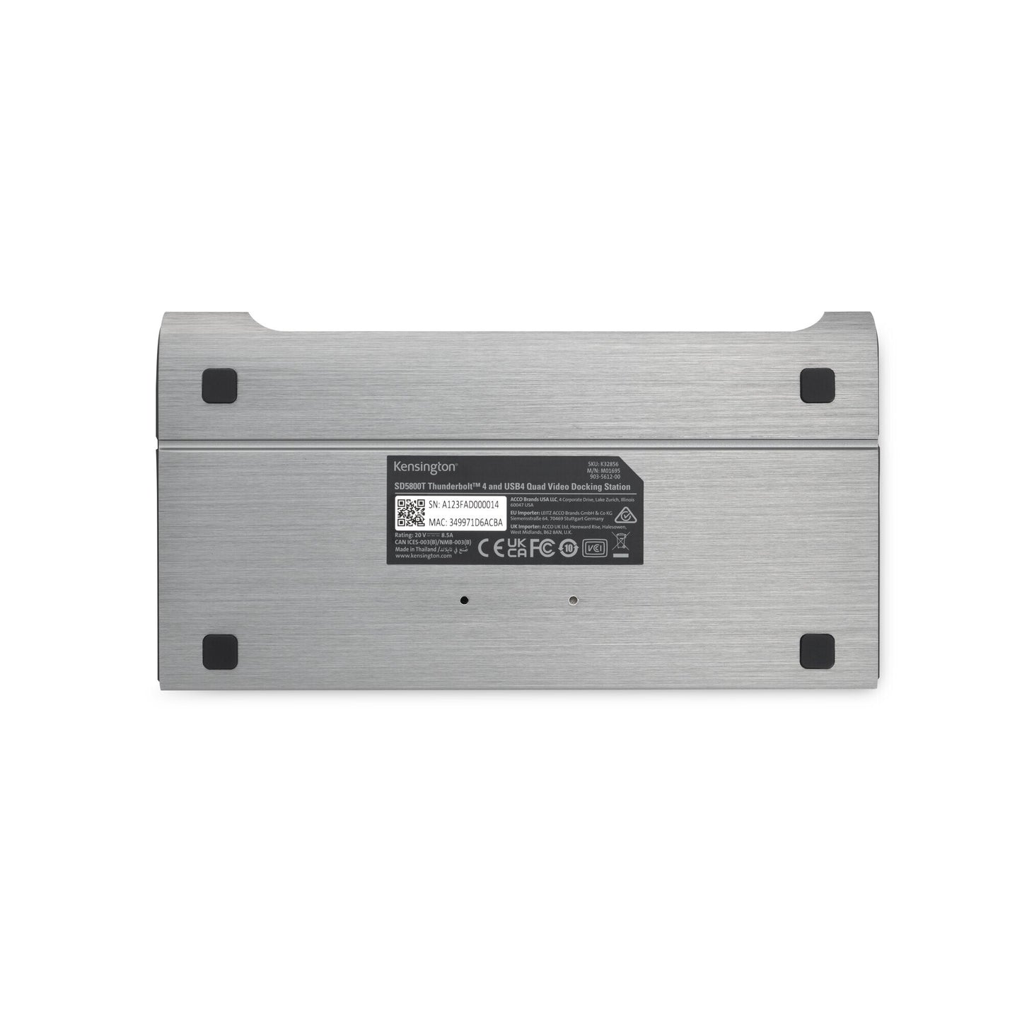 Kensington AD4010T4 Thunderbolt 4 and USB4 Quad Video Docking Station - 98W PD - DP/HDMI - Windows/macOS