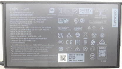 Lenovo 5A11K67850 power adapter/inverter Indoor 170 W Black