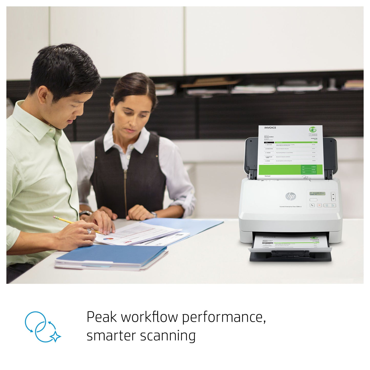 HP ScanJet Enterprise Flow 5000 s5 Sheet-fed scanner 600 x 600 DPI A4 White