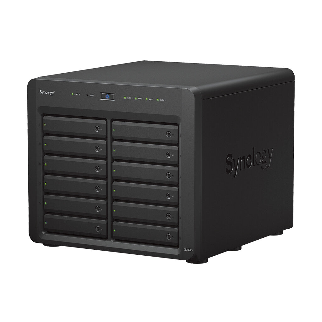 Synology DiskStation DS2422+ NAS Desktop Ryzen Embedded V1500B 4 GB DDR4 72 TB HDD DiskStation Manager Black