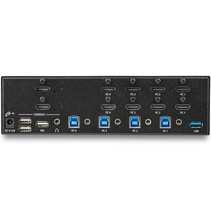 StarTech.com 4 Port HDMI KVM Switch - 4K 30Hz - Dual Display