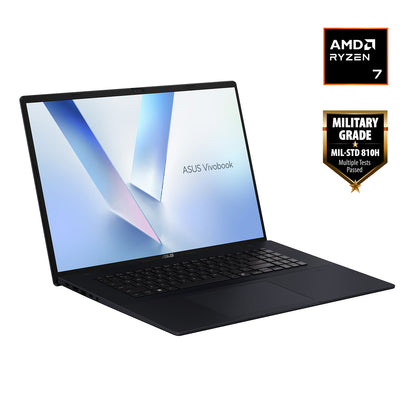 ASUS Vivobook 18 M1807GA-S8003W AMD Ryzen™ AI 7 445 Laptop 45.7 cm (18") WUXGA 16 GB DDR5-SDRAM 1 TB SSD Wi-Fi 6 (802.11ax) Windows 11 Home Blue