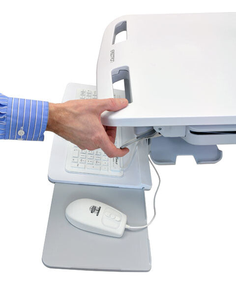 Ergotron StyleView EMR Cart with LCD Pivot White Flat panel Multimedia cart