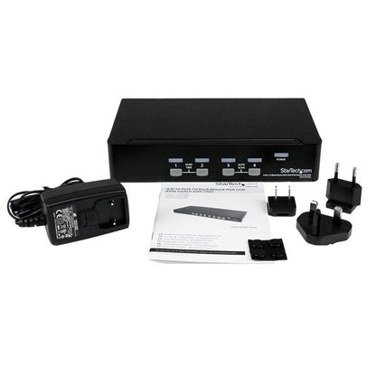 StarTech.com 4 Port 1U Rackmount USB KVM Switch with OSD