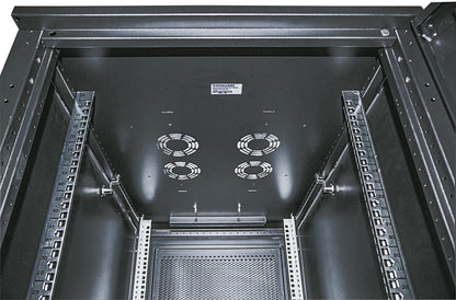 Intellinet 19" Server Cabinet - Free Standing, 36U, 600x1000mm (width x depth), Black, Flatpack, Max 1500kg, Multi-Point Door Lock, One Lock Per Side Panel, Usable Depth 123 to 773mm, IP20 rated, Rack, Steel