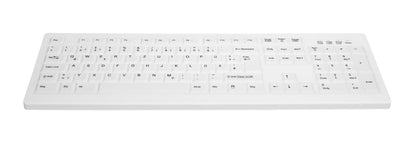 CHERRY AK-C8100F-UVS-W/UK keyboard Medical USB QWERTY UK English White