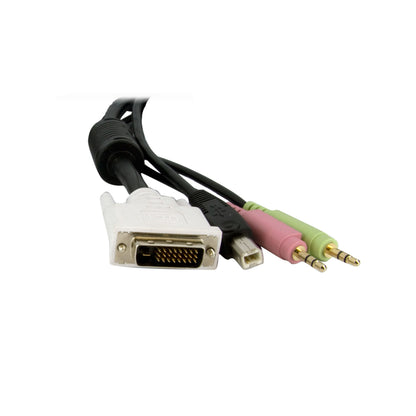 StarTech.com KVM Cable for DVI and USB KVM Switches with Audio & Microphone - 6ft