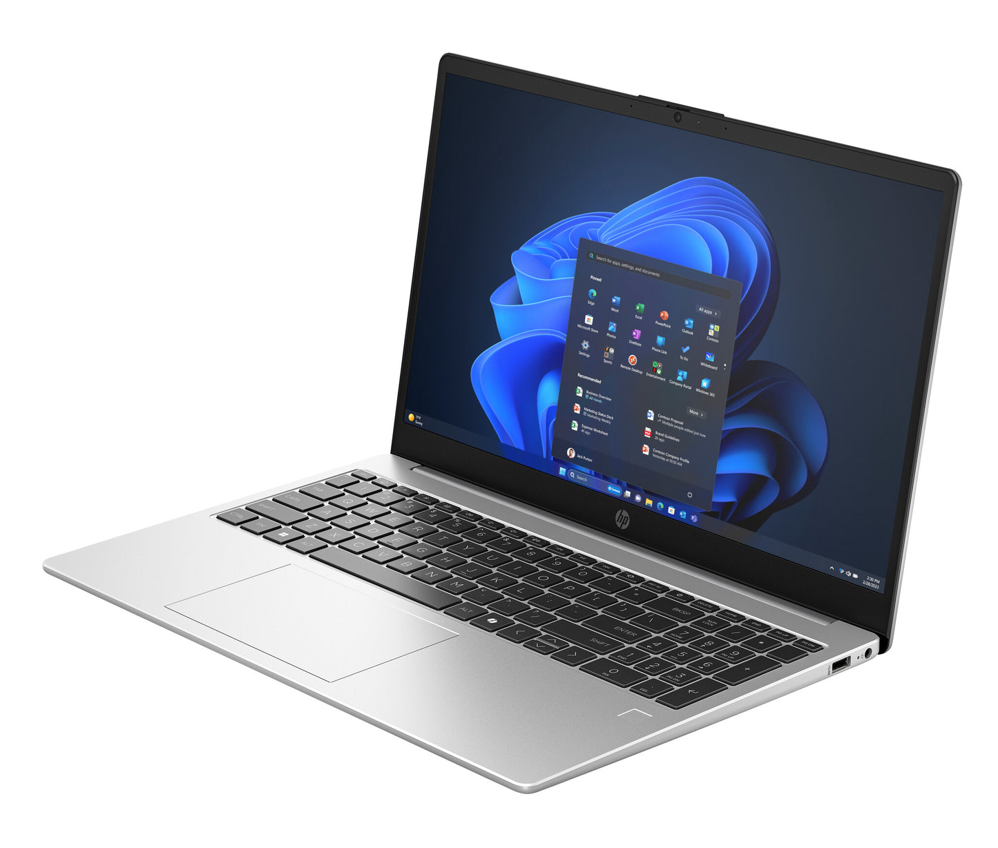 HP 255R G10 AMD Ryzen™ 5 7535U Laptop 39.6 cm (15.6") Full HD 8 GB DDR5-SDRAM 256 GB SSD Wi-Fi 6 (802.11ax) Windows 11 Pro Silver