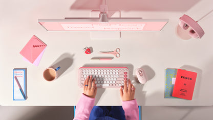 Logitech POP Icon Keys keyboard Universal Bluetooth QWERTY UK English Rose