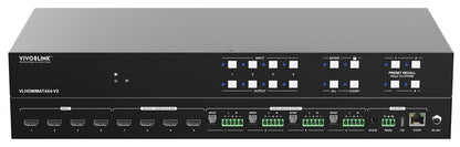 Vivolink HDMI 2.0 4x4, Matrix Fast switcher w/GUI and RS232 control