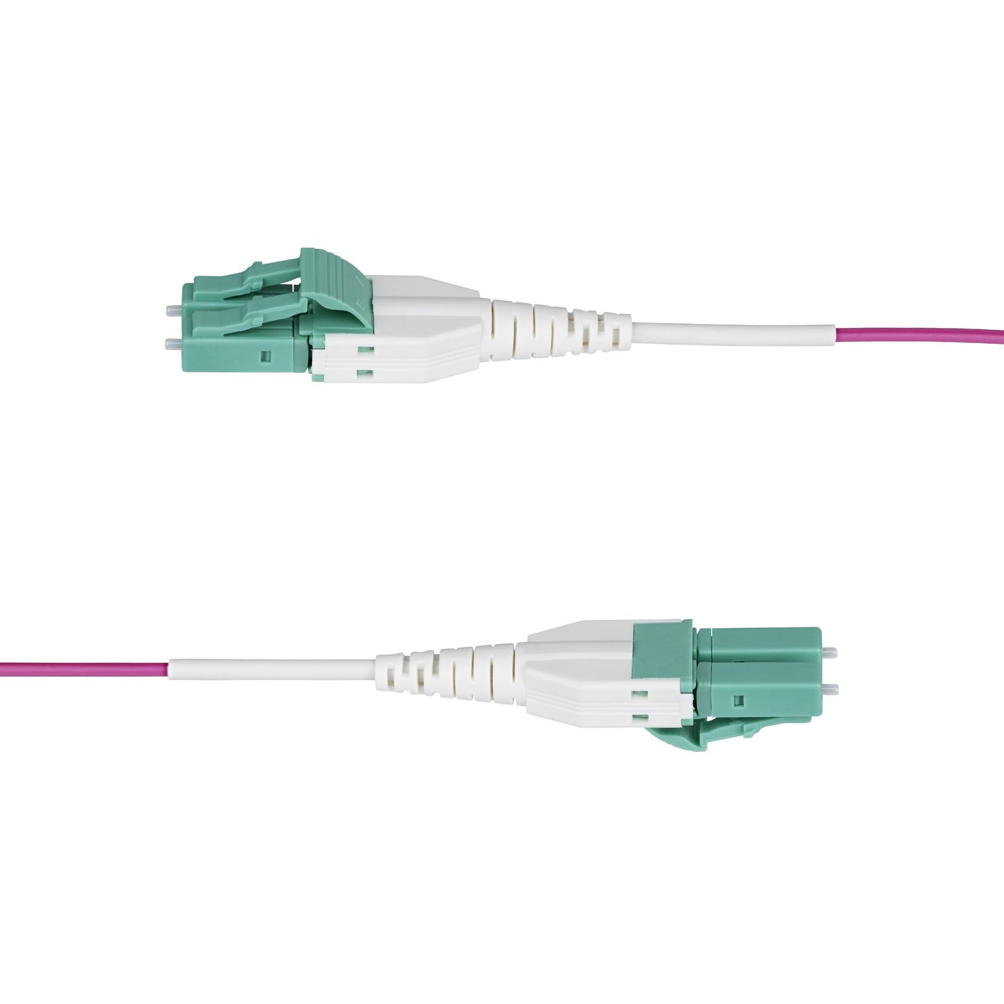 StarTech.com 20m (66ft) LC to LC (UPC) OM4 Multimode Fiber Optic Cable, Erika Violet, 50/125µm, 40G/100G, LOMMF/VCSEL, Uniboot Fiber Jumper Cord, OFNR Riser Rated