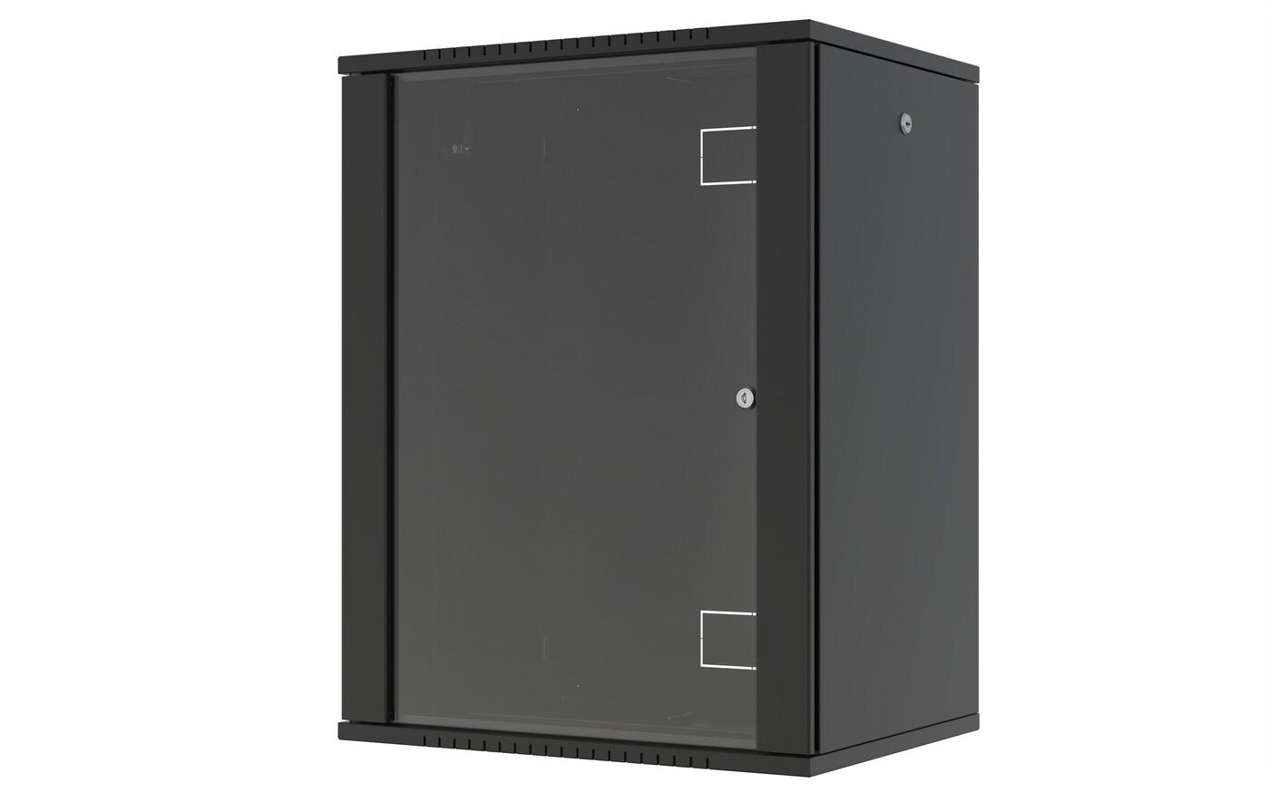 Lanview RWF16U45BL rack cabinet 16U Wall mounted rack Black