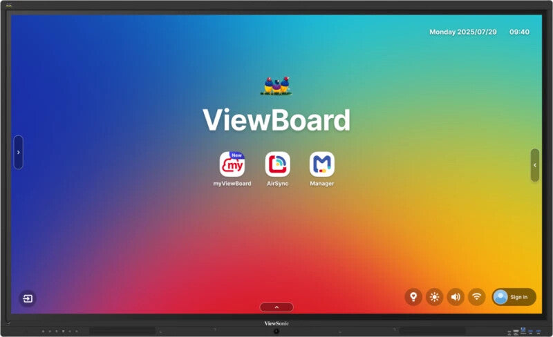 Viewsonic IFP6541-1-1C interactive whiteboard 165.1 cm (65") 3840 x 2160 pixels Touchscreen Black