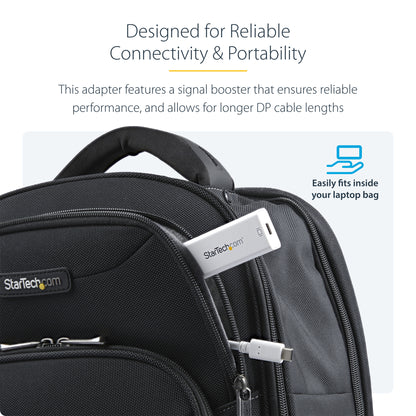 StarTech.com USB-C to Mini DisplayPort Adapter - 4K 60Hz - White - USB 3.1 Type-C to Mini DP Adapter - Upgraded Version is CDP2MDPEC