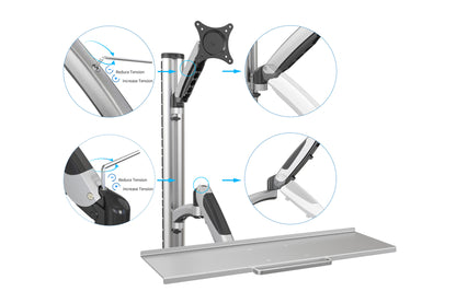 Digitus Workstation (monitor, keyboard, mouse) Wall Mount