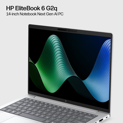 HP EliteBook 6 G2q 14 Next Gen AI Copilot+ PC Snapdragon X2P-64-100 Laptop 35.6 cm (14") WUXGA 16 GB LPDDR5x-SDRAM 512 GB SSD Wi-Fi 7 (802.11be) Windows 11 Pro Silver