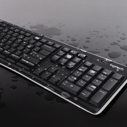 Logitech 920-004508 keyboard Mouse included Home RF Wireless QWERTY US International Black