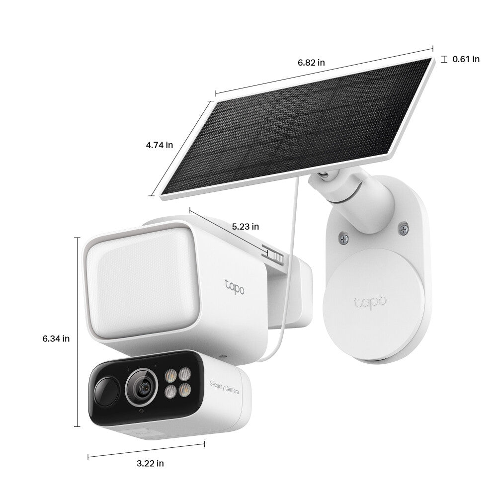 TP-Link Tapo Solar-Powered Floodlight Pan/Tilt Security Camera Kit